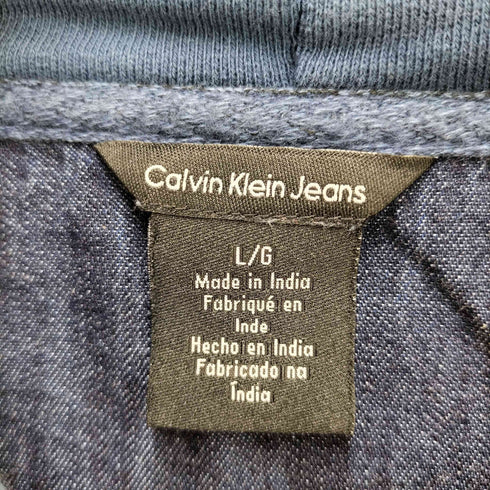 カルバンクラインジーンズ Calvin Klein Jeans ロゴプリントプルオーバーフーディ メンズ JPN:L