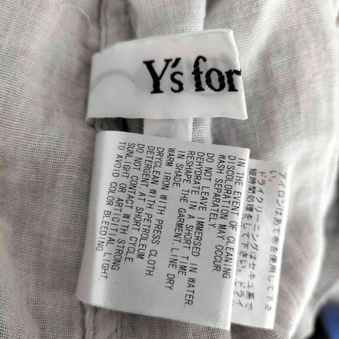 ワイズフォーリビング Ys for living ダブルガーゼ シャツ ワンピース レディース JPN:L