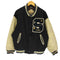 シーン SCENE 90S AMERICAN Hauan Champs S ロゴ ワッペン アーム カウレザー スタジアムジャケット スタジャン メンズ import:L
