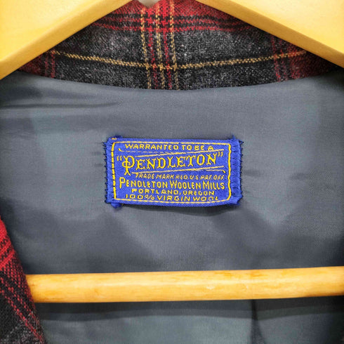 ペンドルトン PENDLETON 40-50s チェック柄ウール3Bテーラードジャケット メンズ