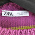ザラ ZARA ボーダー コットンポリ クロップドニット レディース import:L