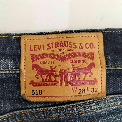 リーバイス Levis 510 スキニーフィット ダメージテーパードジーンズ レディース 28