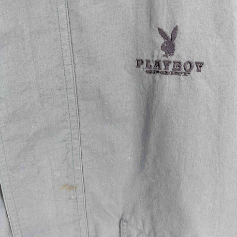 プレイボーイ PLAYBOY 80-90s ロゴ刺繍 ラグラン スウィングトップ メンズ import:L