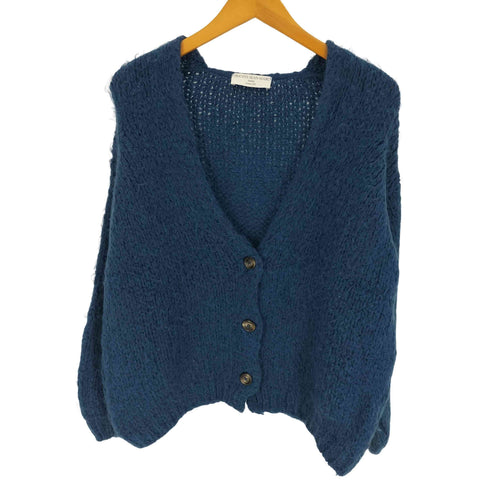 トリコジャンマルク TRICOTS JEAN MARC フランス製 Pull Gilet Cosyr モヘヤ 混 シャギー ニット カーディガン レディース
