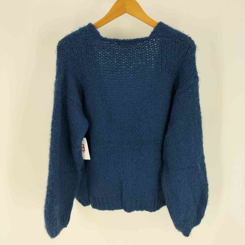 トリコジャンマルク TRICOTS JEAN MARC フランス製 Pull Gilet Cosyr モヘヤ 混 シャギー ニット カーディガン レディース