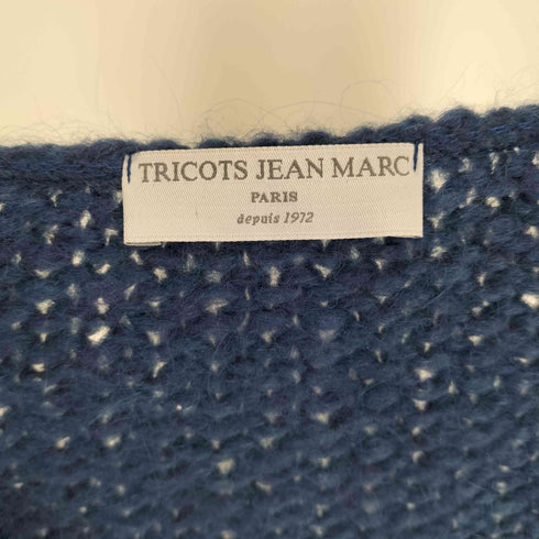 トリコジャンマルク TRICOTS JEAN MARC フランス製 Pull Gilet Cosyr モヘヤ 混 シャギー ニット カーディガン レディース