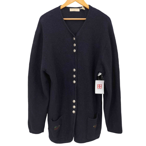 sanfrancisco collection 刺繍デザイン コンチョボタンウールカーディガン レディース JPN:L