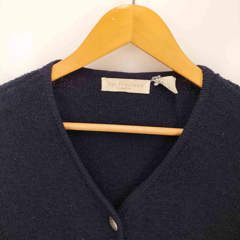 sanfrancisco collection 刺繍デザイン コンチョボタンウールカーディガン レディース JPN:L