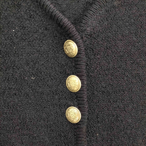 sanfrancisco collection 刺繍デザイン コンチョボタンウールカーディガン レディース JPN:L