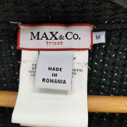 マックスアンドコー MAX & CO. メタルボタン コットン ニットジャケット レディース import:M