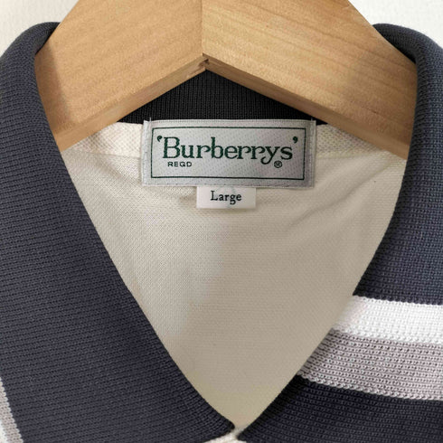 バーバリーズ BURBERRYS OLD ロゴ刺繍 半袖ポロシャツ メンズ import:L
