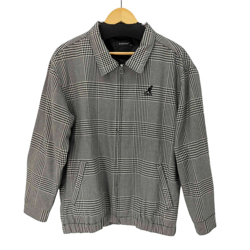 カンゴール KANGOL ジップアップチェックジャケットセットアップ メンズ import:M