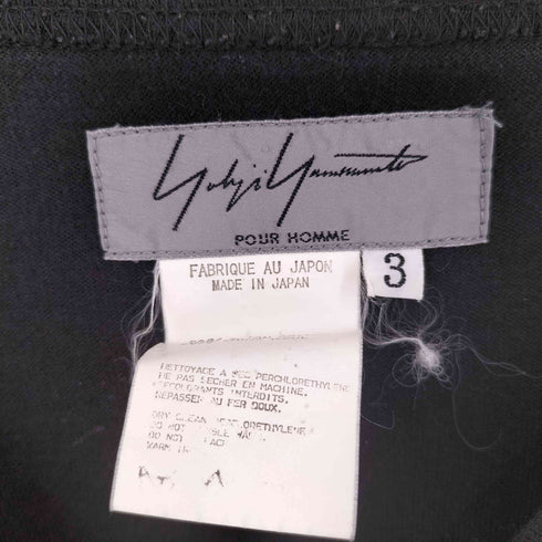 ヨウジヤマモトプールオム Yohji Yamamoto POUR HOMME コットンウール L/S カットソー メンズ JPN:3