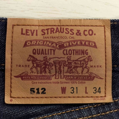 リーバイス Levis 90s インドネシア製 512-03-01 ボタン裏133 ジップフライ デニムパンツ メンズ W31/L34