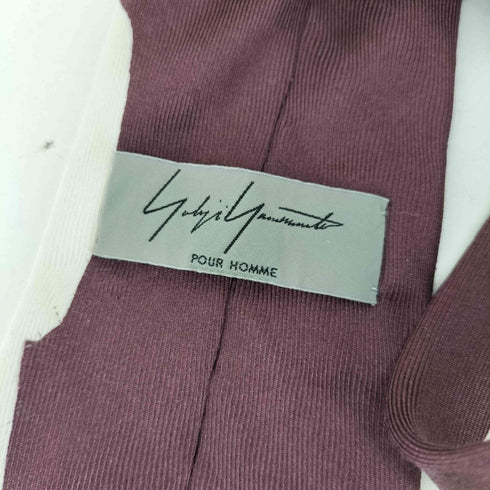 ヨウジヤマモトプールオム Yohji Yamamoto POUR HOMME デザイナーシルエット シルクネクタイ メンズ