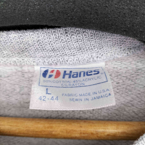 ヘインズ Hanes 80S プリント ラグランスウェット メンズ JPN:L