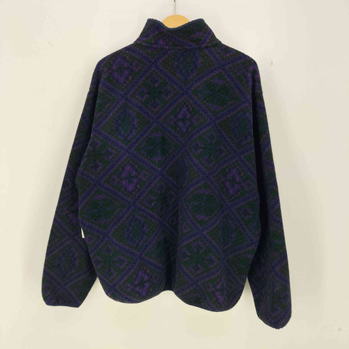 パタゴニア patagonia 92年製 USA製 総柄 スナップT フリースプルオーバー メンズ import:XL