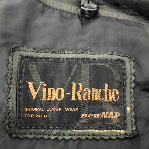 vino-ranche カウレザーロングレザーコート メンズ