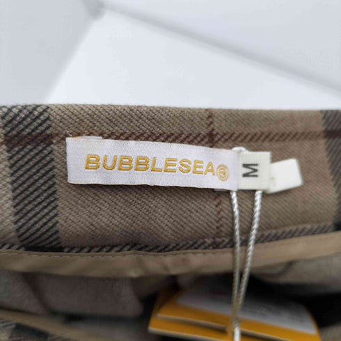 BUBBLESEA チェックプリーツデザインスカート レディース JPN:M
