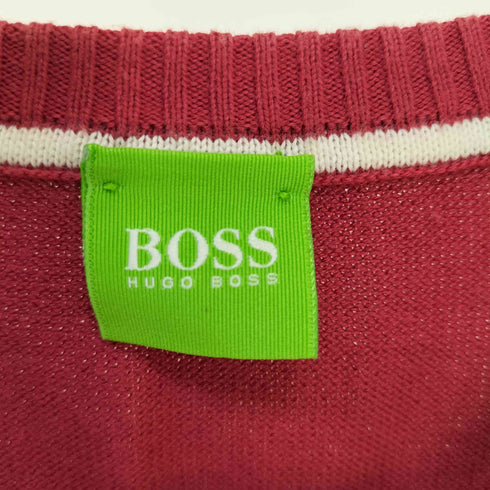 ヒューゴボス HUGO BOSS ロゴ刺繍 Vネックニット メンズ XL