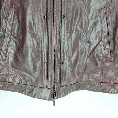 a.s.m レザージップシャツジャケット メンズ EUR:54