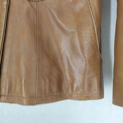 ラムレザージップジャケット レディース JPN:38