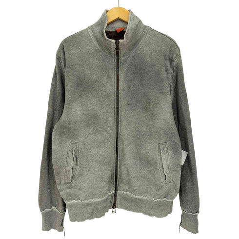 ヒューゴボス HUGO BOSS 90-2000s 旧タグ 裏地迷彩 サムホール ジップアップスウェットジャケット メンズ XXL