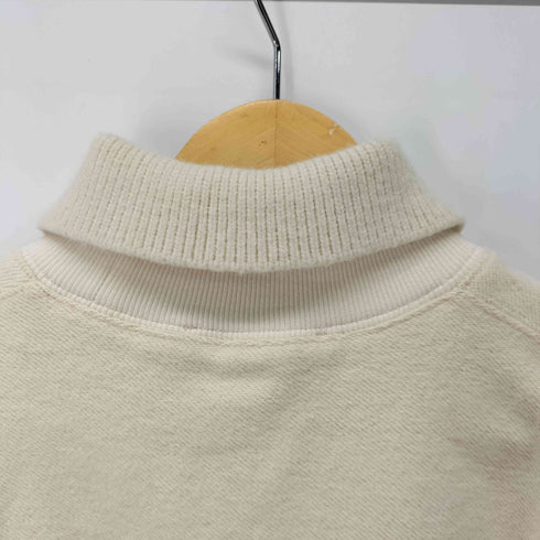 エムピーストゥディオス M.P Studios 襟付き パールデザイン 刺繍スウェット レディース