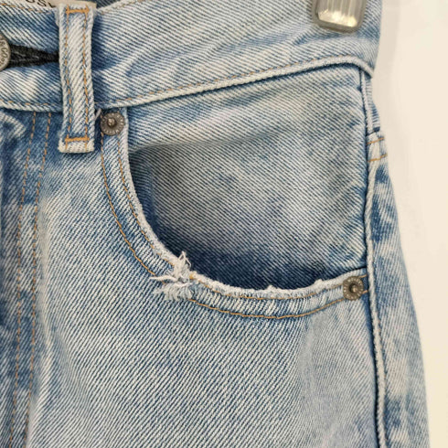 マウジー moussy HW CRASH LOOSE STRAIGHT ハイウエスト クラッシュ ルーズ ストレート デニムパンツ レディース 24