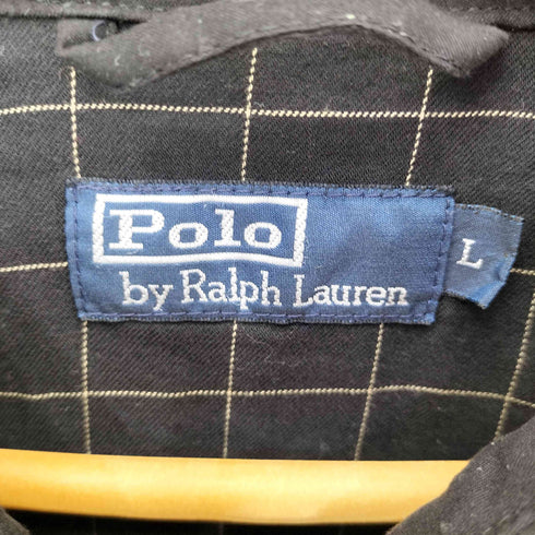 ポロバイラルフローレン Polo by RALPH LAUREN 裏地チェック スモールポニー刺繍スウィングトップ ブラック メンズ import:L