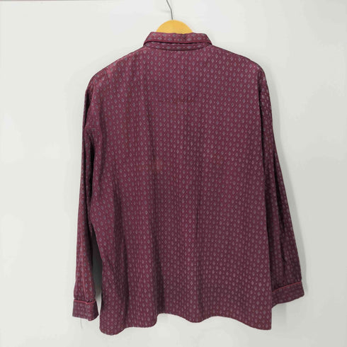 50-60S 総柄 L/S パジャマシャツ コットンレーヨン メンズ 4