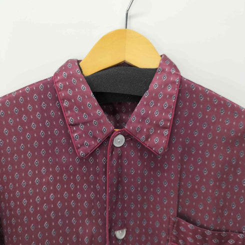 50-60S 総柄 L/S パジャマシャツ コットンレーヨン メンズ 4