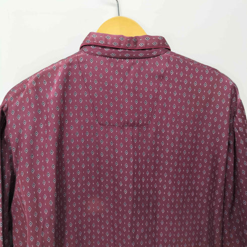 50-60S 総柄 L/S パジャマシャツ コットンレーヨン メンズ 4