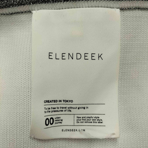 エレンディーク ELENDEEK ラメ加工サイドジップVネックトップス レディース FREE