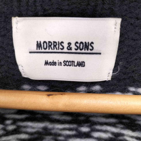 モリスアンドサンズ MORRIS & SONS イギリス製 ウールノルディックニット メンズ UK:38