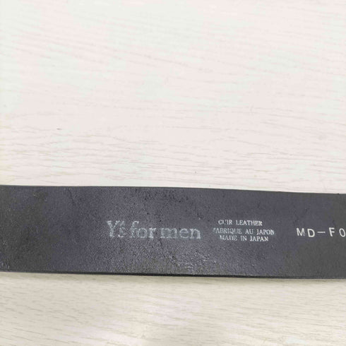 ワイズフォーメン Ys for men しわ加工レザーベルト メンズ