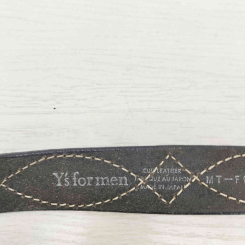 ワイズフォーメン Ys for men ステッチレザーベルト メンズ