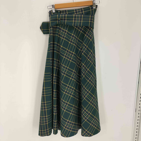 ザラ ZARA フレアチェックスカート レディース JPN:S