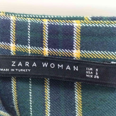 ザラ ZARA フレアチェックスカート レディース JPN:S