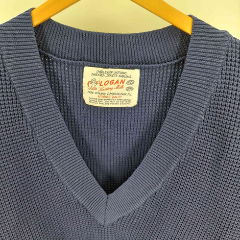 ローガン LOGAN 22SS Vネック ローゲージ ポリ ニット セーター レディース FREE