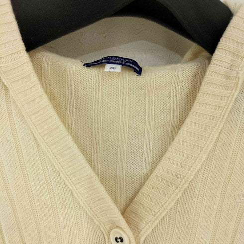 バーバリーブルーレーベル BURBERRY BLUE LABEL カシミヤ混 カーディガンフーディ レディース EUR:38