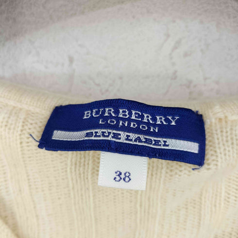 バーバリーブルーレーベル BURBERRY BLUE LABEL カシミヤ混 カーディガンフーディ レディース EUR:38