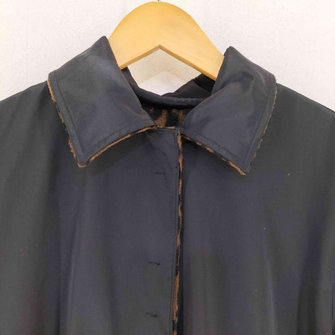タルボット TALBOTS レオパード リバーシブルコート レディース