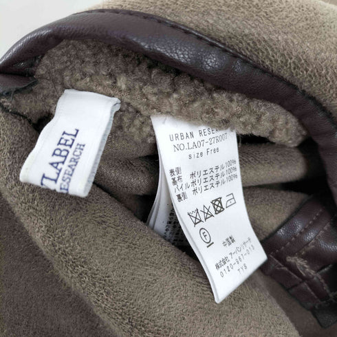アーバンリサーチサニーレーベル URBAN RESEARCH Sonny Label リバーシブルフェイクムートンボアコート レディース FREE