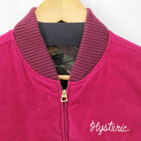 ヒステリックグラマー HYSTERIC GLAMOUR ヒスガール刺繍 リバーシブルコーデュロイスカジャン 裏地総柄 メンズ FREE