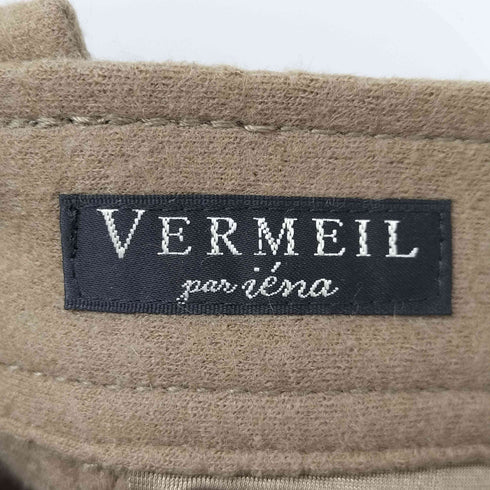 ヴェルメイユ VERMEIL 後ろボタンペプラムスカート レディース 38