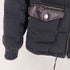 バーバリーブルーレーベル BURBERRY BLUE LABEL レザーヨーク ダウンジャケット レディース EUR:38