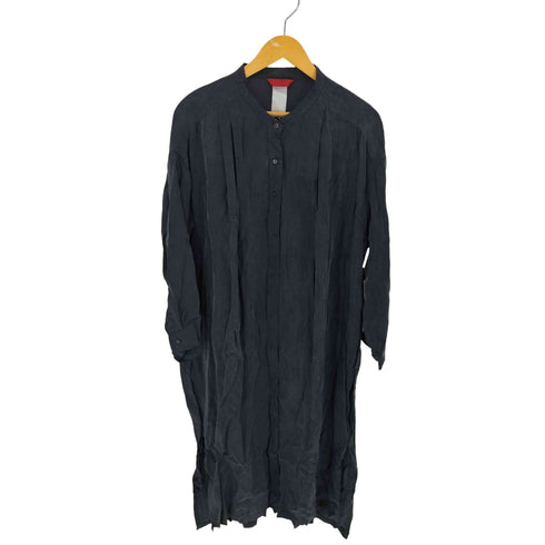 ノータデラマノシニストラ nota della mano sinistra キュプラ100% シャツ L/S ノーカラーワンピース レディース