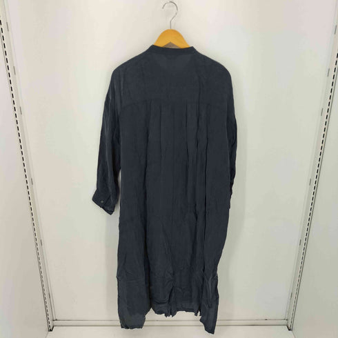 ノータデラマノシニストラ nota della mano sinistra キュプラ100% シャツ L/S ノーカラーワンピース レディース