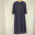 ヌキテパ NE QUITTEZ PAS Cotton Lurex Stripe Lace Gather Sleeve Dress レディース JPN:M